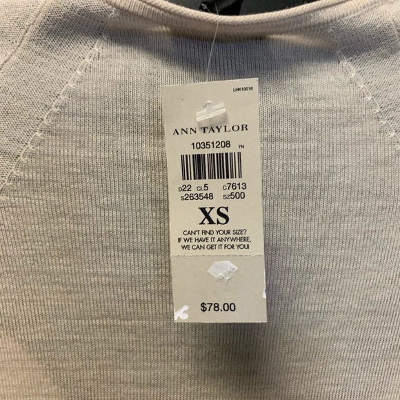 New with tags Ann Taylor cream sweater. - Picture 4 of 4